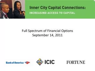Full Spectrum of Financial Options September 14, 2011