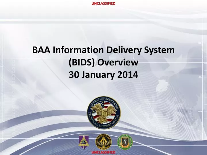 baa information delivery system bids overview 30 january 2014