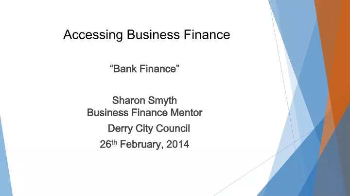 accessing business finance