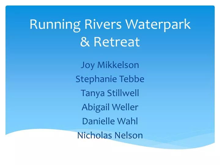 running rivers waterpark retreat