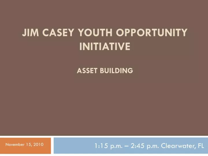 jim casey youth opportunity initiative