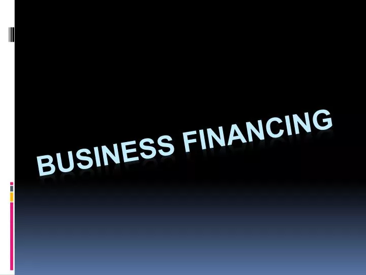 business financing