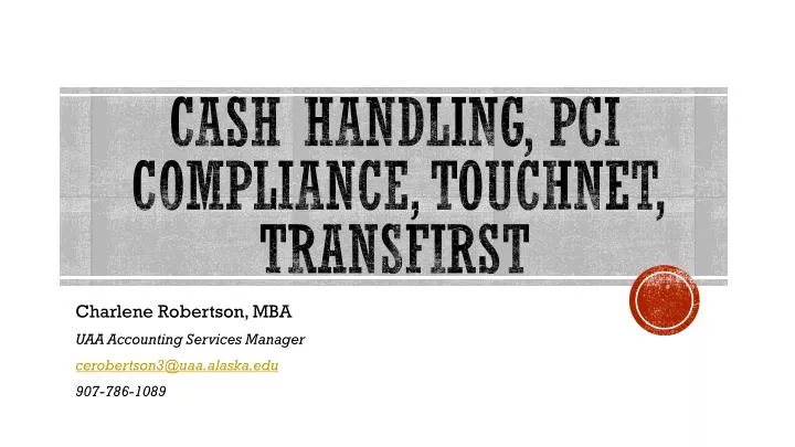 cash handling pci compliance touchnet transfirst