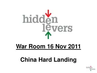 War Room 16 Nov 2011 China Hard Landing