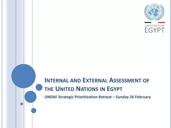 internal and external assessment of the united nations in egypt
