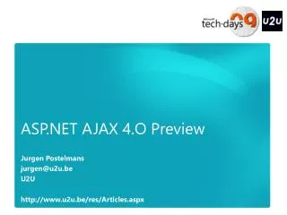ASP.NET AJAX 4.O Preview