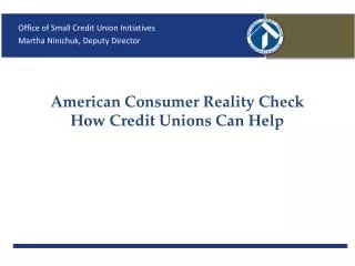 American Consumer Reality Check How Credit Unions Can Help