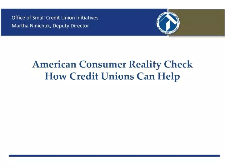 american consumer reality check how credit unions can help