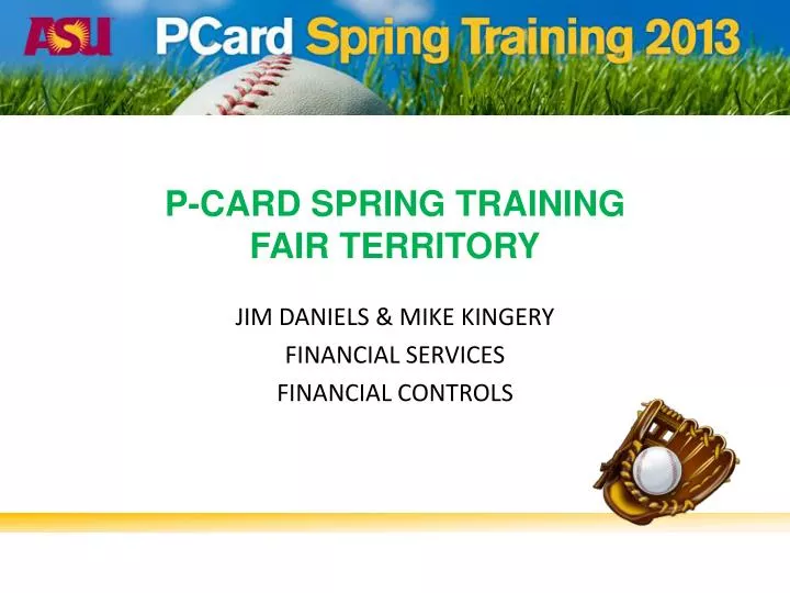 p card spring training fair territory
