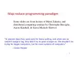 Map-reduce programming paradigm - slide 1