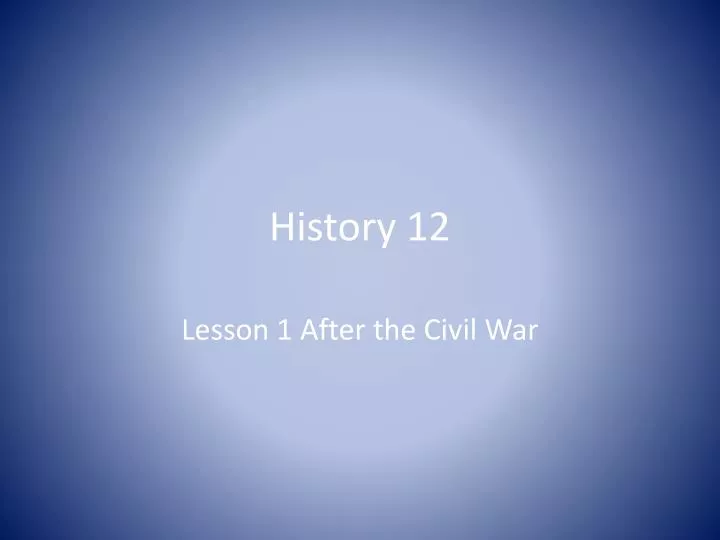 history 12
