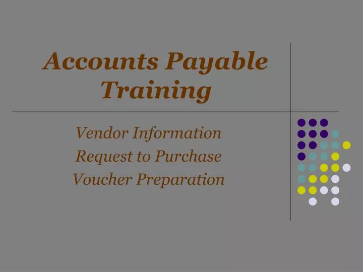 accounts payable training