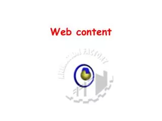 Web content