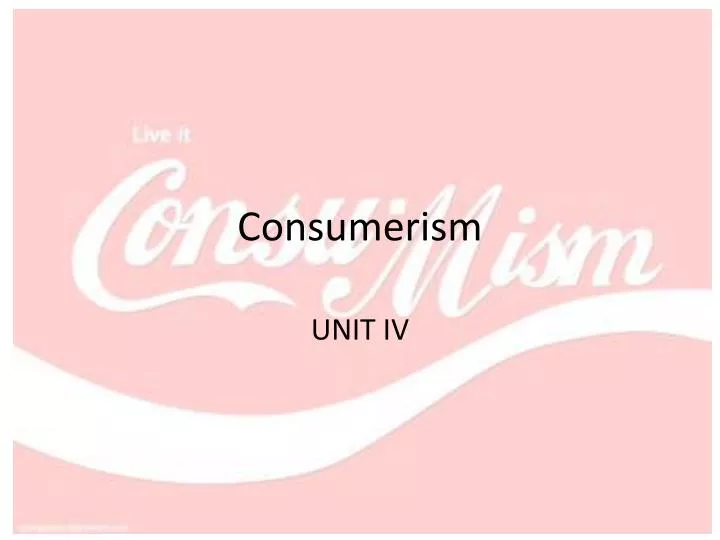 consumerism