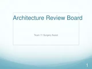 Architecture Review Board