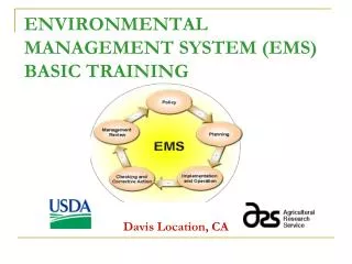 ENVIRONMENTAL MANAGEMENT SYSTEM (EMS) BASIC TRAINING
