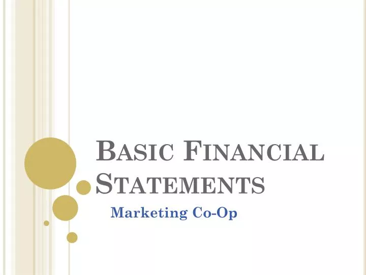 basic financial statements