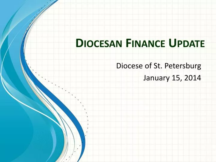 diocesan finance update