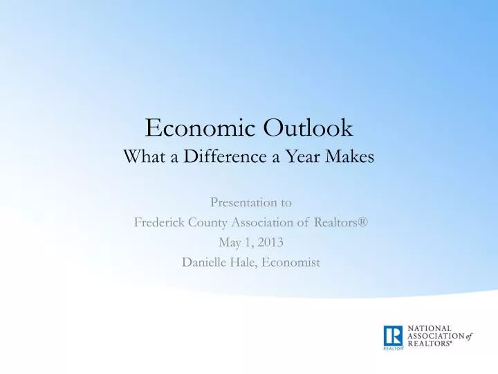 economic outlook what a difference a year makes