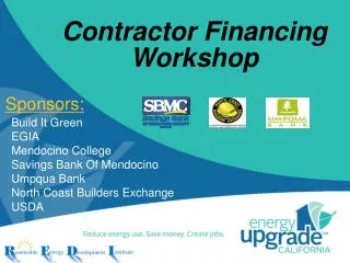 Contractor Financing Workshop