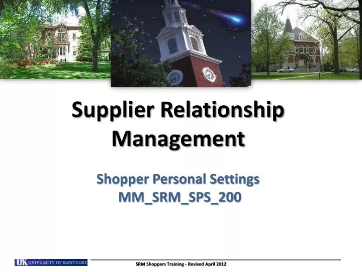 supplier relationship management shopper personal settings mm srm sps 200