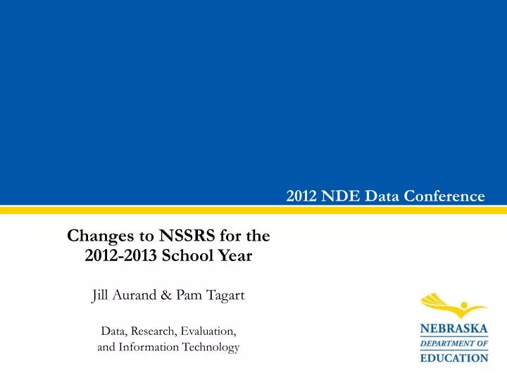 2012 nde data conference