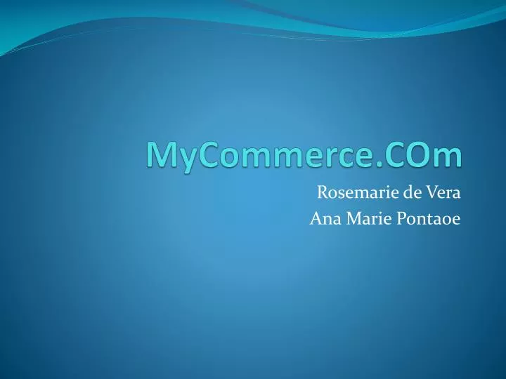 mycommerce com