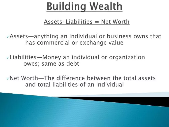 Making Your Money Work Where Are You Now?. Objectives Determine Credit  Obligations Compare Income to Expenses Determine Net Worth. - ppt download