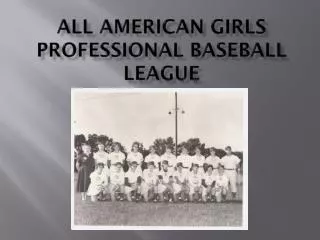 All American Girls Professional Baseball League