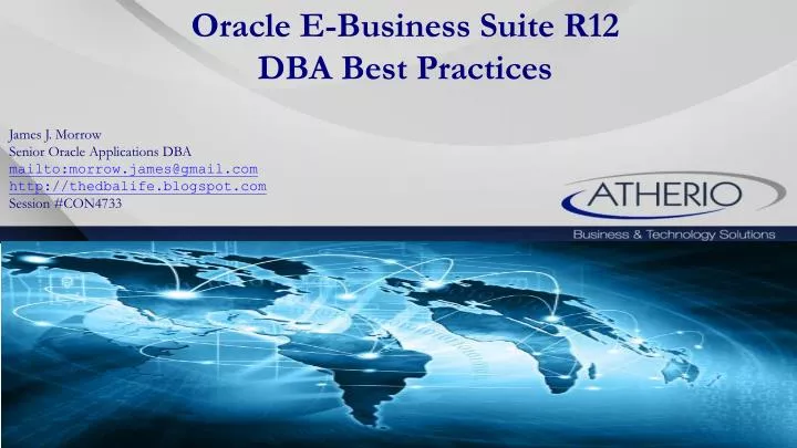 oracle e business suite r12 dba best practices
