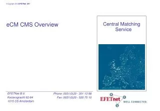 eCM CMS Overview