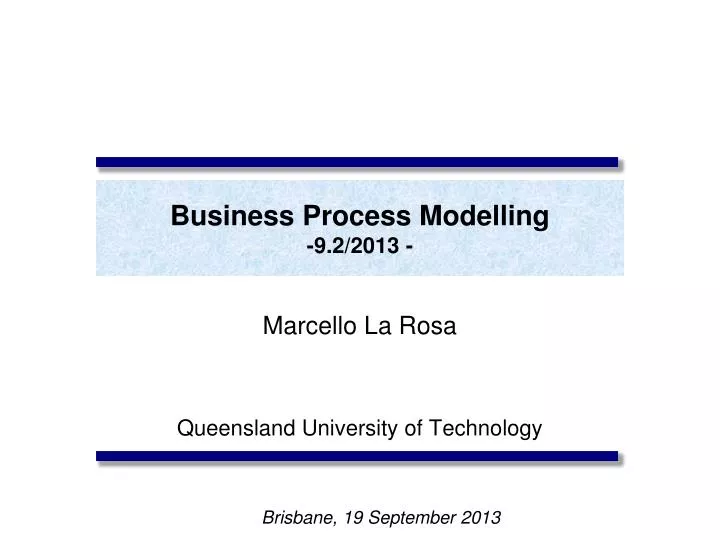 business process modelling 9 2 2013