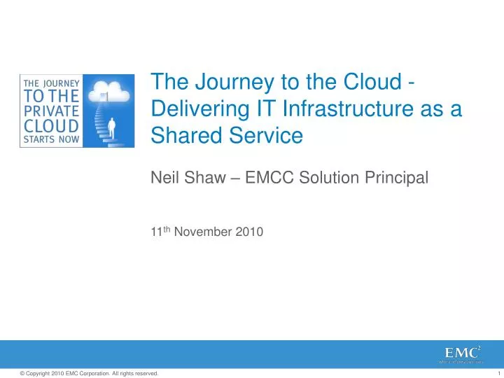 the journey to the cloud delivering it infrastructure as a shared service