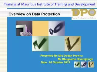 Training at Mauritius Institute of Training and Development