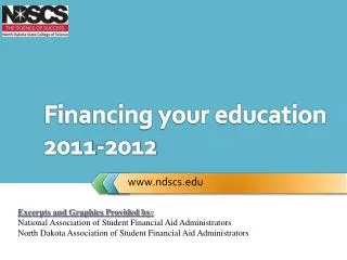 Financing your education 2011-2012