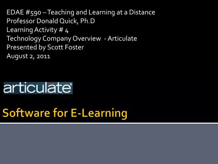 software for e learning