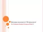 Reimbursement Workshop - slide 1