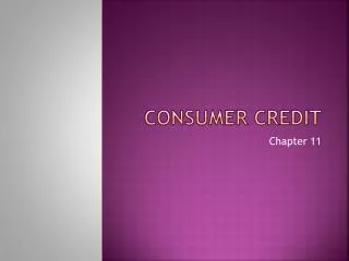 consumer credit