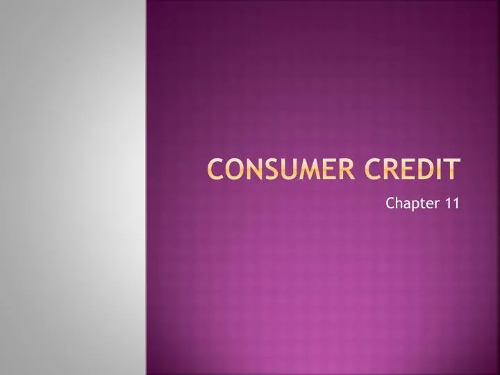 consumer credit