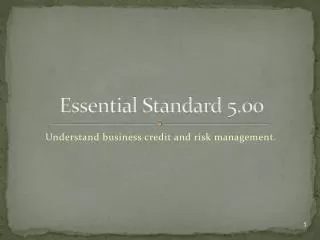 essential standard 5 00
