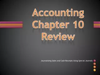 Accounting Chapter 10 Review