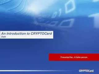 An Introduction to CRYPTOCard Date