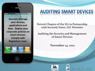 Auditing SMART Devices
