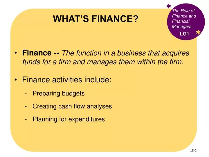 what s finance