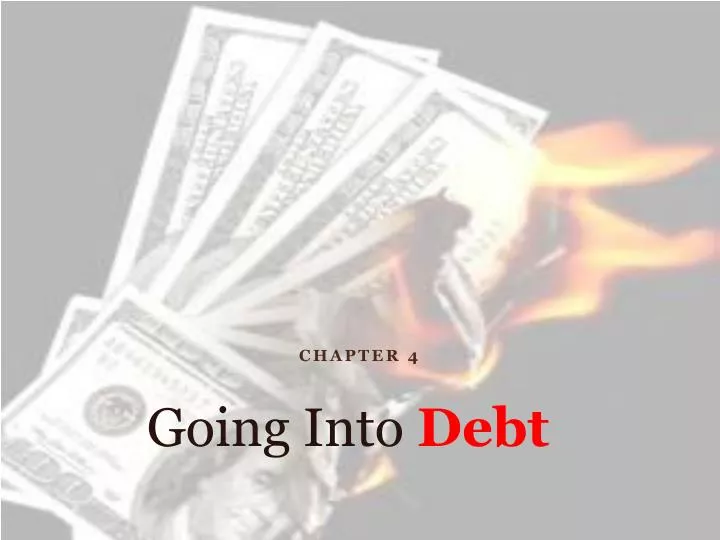 going into debt
