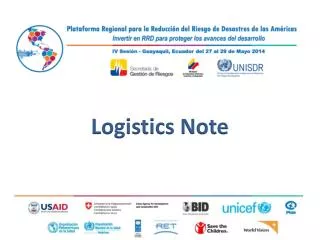 Logistics Note