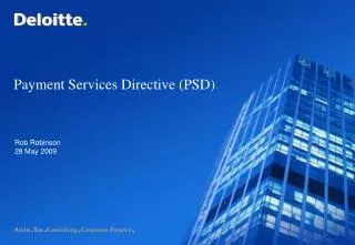 Payment Services Directive (PSD) .