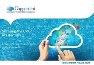 Securing the Cloud: Masterclass 1