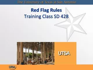 Red Flag Rules Training Class SD 428
