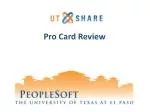 Pro Card Review - slide 1